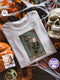 Personalized Skeleton Mom & Baby Halloween Shirt – Custom Photo & Text Tarot Card Design