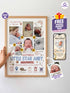 Baby Collage Poster – Personalized “Little Star” Birth Stats Wall Art