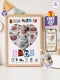 Baby Birth Stats Collage Poster – Personalized Heart Photo Print