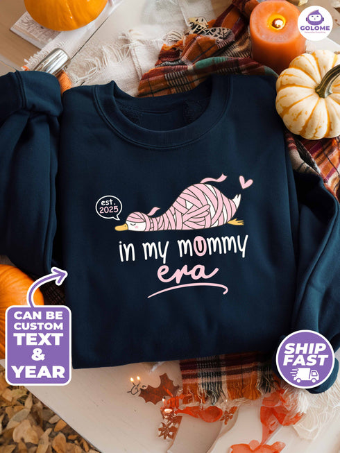 Silly Goose Mummy Shirt | Personalized Mom Era Sweatshirt | Custom Name Gift