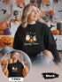 Custom Spooky Vibes Shirt, Personalized Halloween Ghost Sweatshirt, Cute Matching T-shirt with Names, Fall Spooky Season Family Outfit