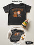 Personalized Baby “Too Cute To Spook” Halloween Outfit – Custom Photo Bodysuit & Infant Tee