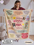 To Our Daughter Blanket – Personalized Photo Gift | Now a Mom Message Blanket from Parents