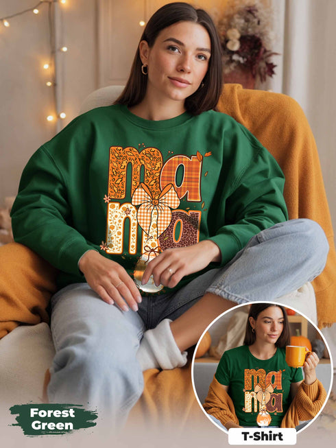 Mama Sweatshirt – Custom Ultrasound Photo | Personalized Pregnancy Announcement Gift