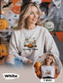 Custom Spooky Vibes Shirt, Personalized Halloween Ghost Sweatshirt, Cute Matching T-shirt with Names, Fall Spooky Season Family Outfit
