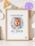 Personalized Wishes for Baby Poster – Cloud Design – Baby Shower Guestbook Keepsake