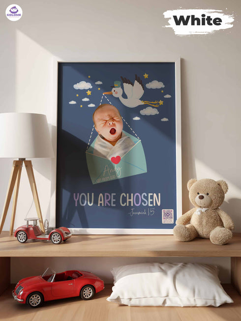 Christian Baby Poster Set – Personalized Bible Verse Nursery Wall Art