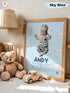 Personalized Baby Blessing Poster – Custom Name & Photo Christian Nursery Wall Art