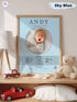 Elegant Baby Birth Stats Poster – Personalized Newborn Print