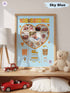 Playful Heart Baby Birth Stats Poster – Personalized Collage Print