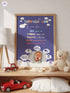 Custom Baby News Superhero Poster – Personalized Wall Art