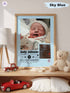 Personalized Baby Photo Poster – Music Player Design with Calendar – Custom Keepsake
