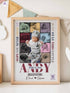 Personalized Baby Photo Collage Poster – “Never Grow Up” Lyric Print – Custom Keepsake
