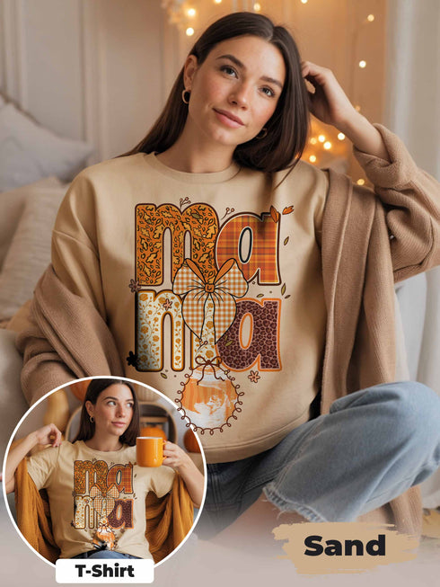 Mama Sweatshirt – Custom Ultrasound Photo | Personalized Pregnancy Announcement Gift