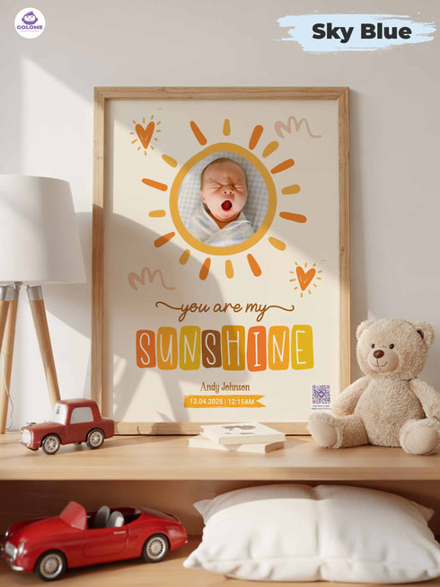 Baby Sunshine Poster Bundle – Personalized Newborn Wall Art & Keepsake