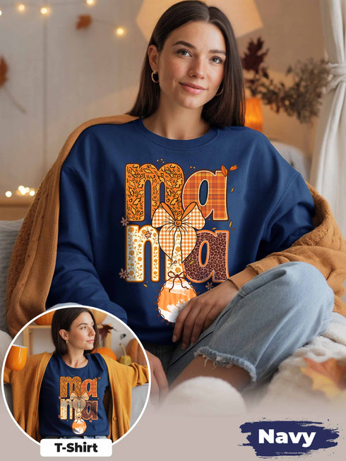Mama Sweatshirt – Custom Ultrasound Photo | Personalized Pregnancy Announcement Gift