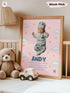 Personalized Baby Blessing Poster – Custom Name & Photo Christian Nursery Wall Art