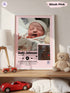 Personalized Baby Photo Poster – Music Player Design with Calendar – Custom Keepsake