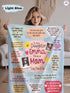 To Our Daughter Blanket – Personalized Photo Gift | Now a Mom Message Blanket from Parents
