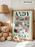 Baby Collage Poster – Personalized Photo & Birth Stats Wall Art