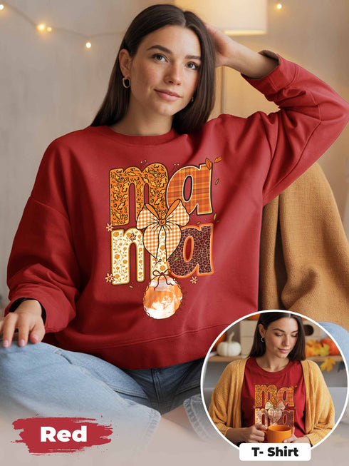 Mama Sweatshirt – Custom Ultrasound Photo | Personalized Pregnancy Announcement Gift