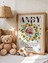 Personalized Sunflower Baby Poster – You Are My Sunshine Lyric Print – Custom Photo Keepsake