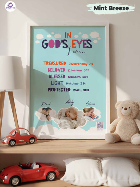 Christian Baby Poster Bundle – Personalized Scripture Wall Art for Nursery