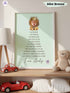 Personalized Baby Affirmation Poster with Photo & Name – Christian Nursery Wall Art