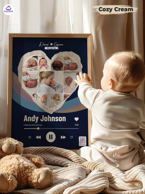 Baby Poster Bundle – Personalized Nursery Wall Art with Custom Photo & Name