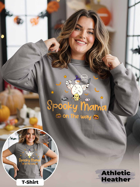Spooky Goose Mama Halloween Shirt: Bella+Canvas Tee or Gildan Sweatshirt