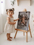 Baby Fashion Magazine Poster, Personalized Baby Canvas with Photo & Text, Custom Newborn Keepsake, Nursery Wall Art with QR MemoryVault