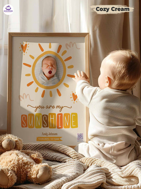 Baby Sunshine Poster Bundle – Personalized Newborn Wall Art & Keepsake