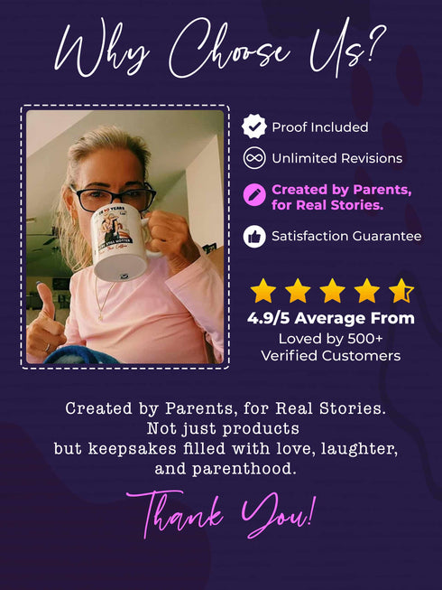 Personalized Grandma Mug from Daughter – Custom 3 Generation Faces & Birth Month Flowers – “Now That I’m a Mom, I Finally Understand You” Gift for Mom & Grandma